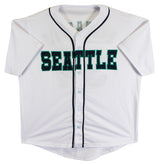 Felix Hernandez Authentic Signed White Pro Style Jersey Autographed BAS #BQ96312