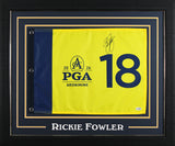 Rickie Fowler Signed & Framed 2026 PGA Championship Pin Flag JSA #CM34136