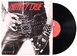 Motley Crue (4) Neil, Sixx, Lee & Mars Signed Album Cover W/ Vinyl BAS #AE19007