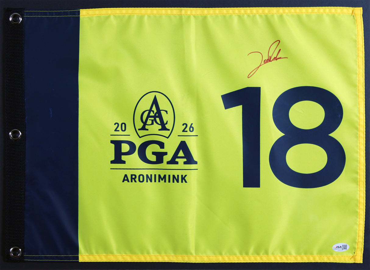 Jon Rahm Authentic Signed & Framed 2026 PGA Championship Pin Flag JSA #CM34141