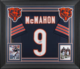 Jim McMahon Authentic Signed Navy Pro Style Framed Jersey JSA Witness