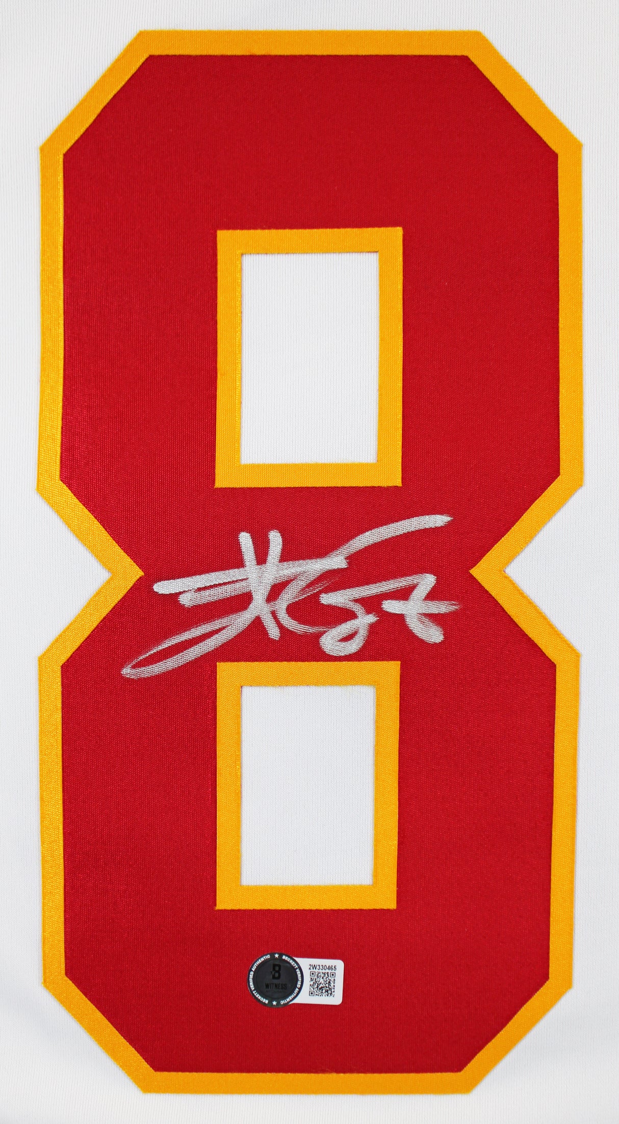 Chiefs Travis Kelce Authentic Signed White Nike Limited Jersey BAS Witnessed