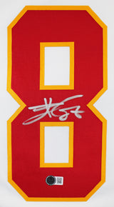 Chiefs Travis Kelce Authentic Signed White Nike Limited Jersey BAS Witnessed