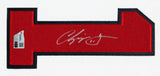 Braves Chipper Jones Signed White Majestic Cool Base Framed Jersey Fanatics