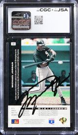 White Sox Michael Jordan Signed 1994 UD SP Previews #CR2 RC 8.5 Auto 8 CGC Slab