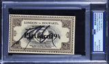 Daniel Radcliffe Harry Potter Signed 4.25x2.5 Hogwarts Express Ticket PSA Slab
