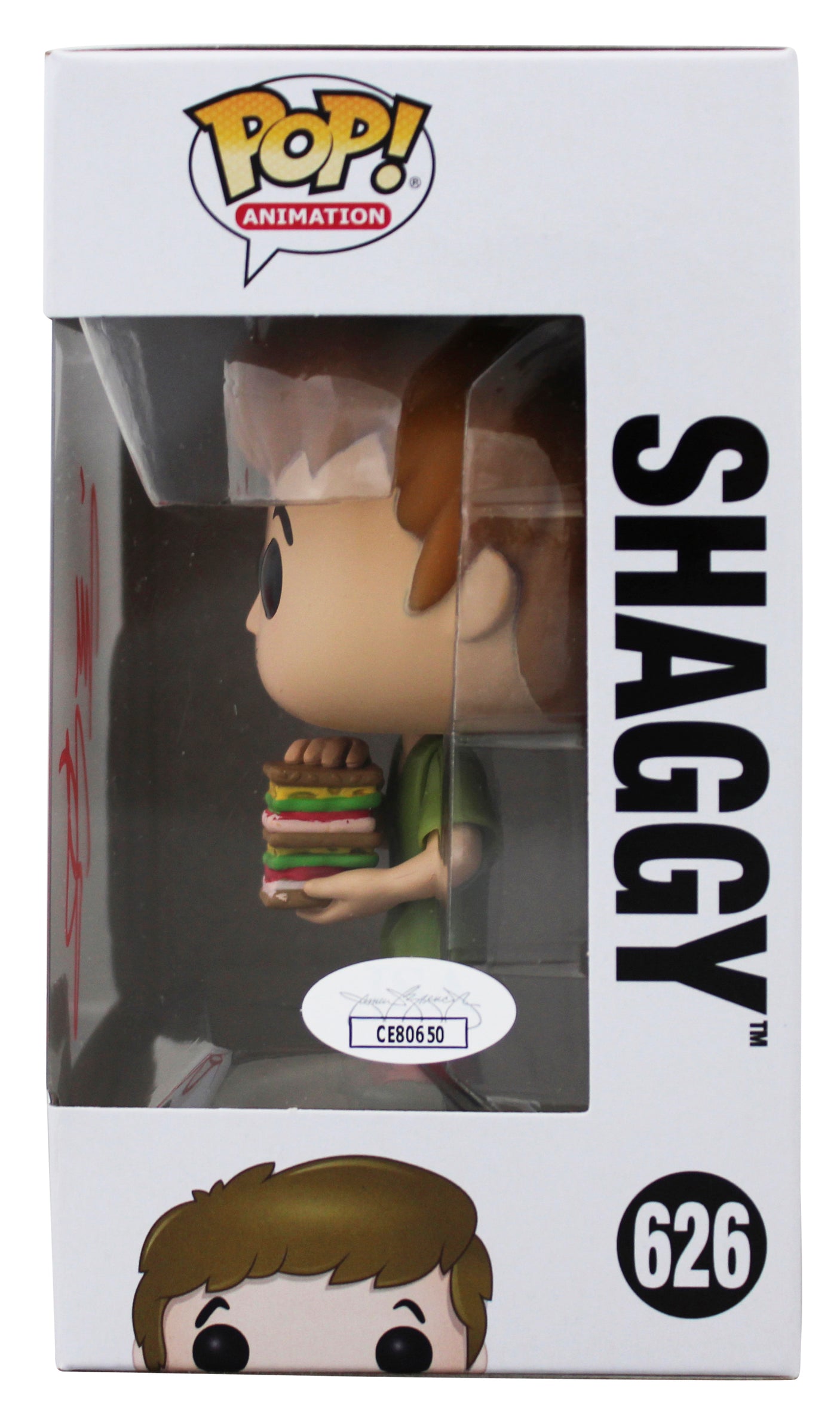 Will Forte Scooby-Doo Signed Shaggy #626 Funko Pop Vinyl Figure w/ Red Sig JSA