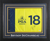 Bryson DeChambeau Signed & Framed 2026 PGA Championship Pin Flag JSA #CM34147
