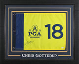 Chris Gotterup Signed & Framed 2026 PGA Championship Pin Flag JSA #CM34155