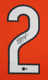 D.J. Moore Authentic Signed Orange Pro Style Framed Jersey BAS Witnessed