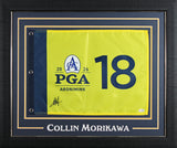 Collin Morikawa Signed & Framed 2026 PGA Championship Pin Flag JSA #CM34143