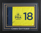 Chris Gotterup Signed & Framed 2026 PGA Championship Pin Flag JSA #CM34154