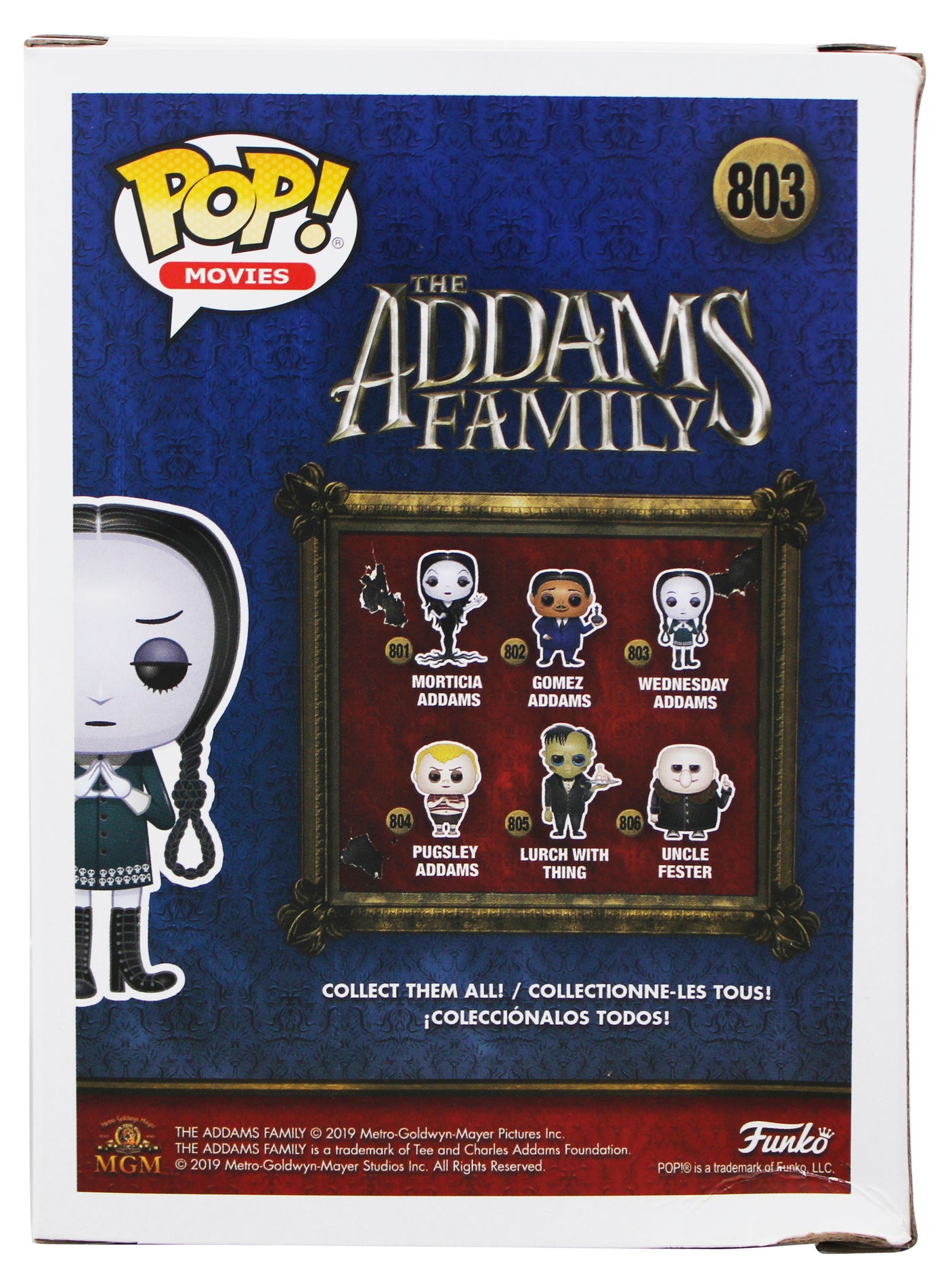 Lisa Loring The Addams Family "Wednesday" Signed #803 Funko Pop Figure PSA/DNA