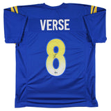 Jared Verse Authentic Signed Blue Pro Style Jersey Autographed BAS Witnessed 2