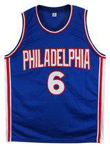 Julius "Dr. J" Erving Authentic Signed Blue Pro Style Jersey JSA Witness