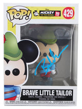 Bret Iwan Signed Brave Little Tailor #429 Funko Pop Vinyl Figure JSA W #WPP89739
