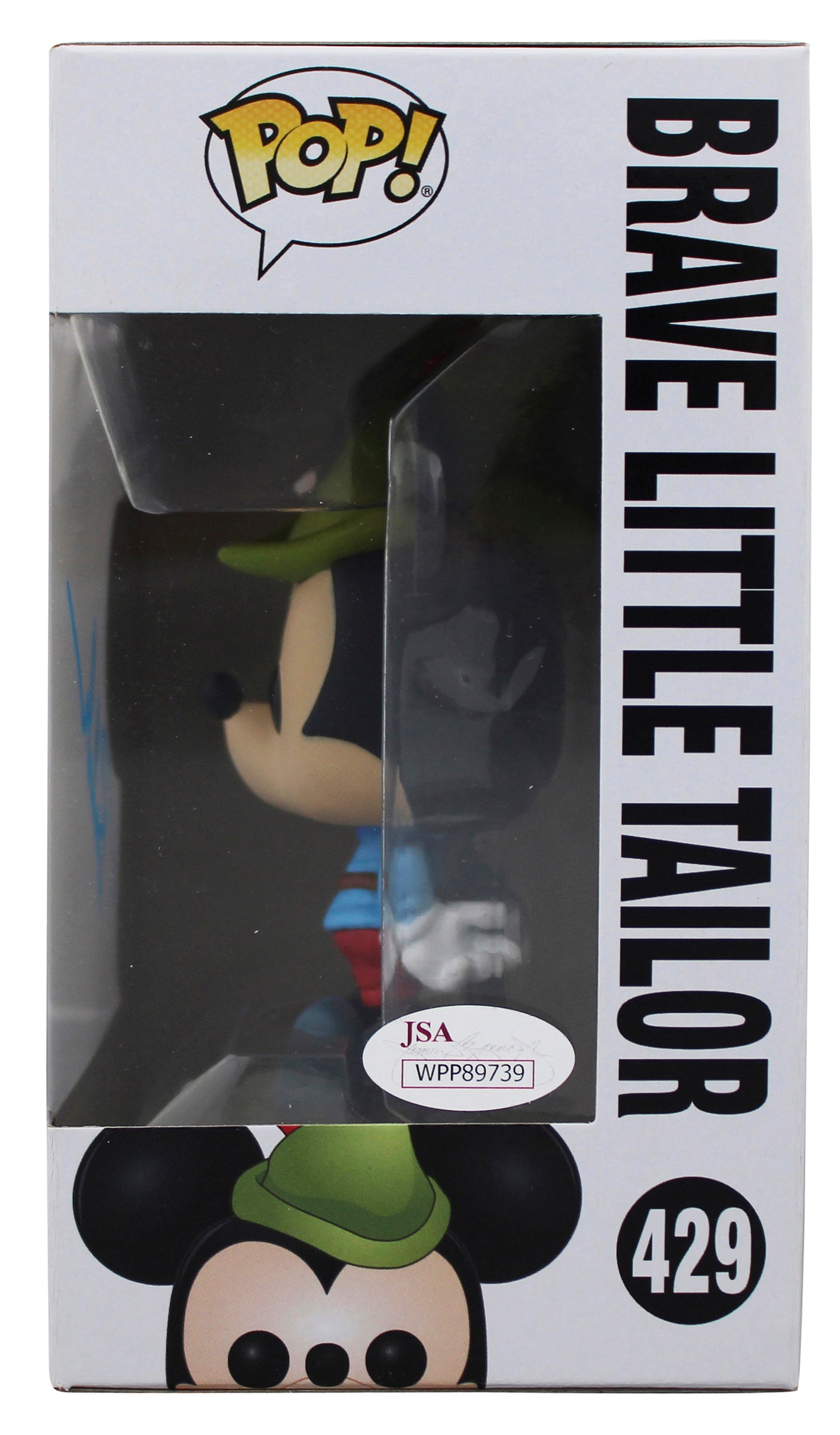 Bret Iwan Signed Brave Little Tailor #429 Funko Pop Vinyl Figure JSA W #WPP89739