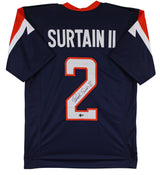 Patrick Surtain II Authentic Signed Navy Blue Pro Style Jersey BAS Witnessed