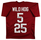 Felix Jones & Darren McFadden Signed Wild Hog Maroon Pro Style Jersey JSA