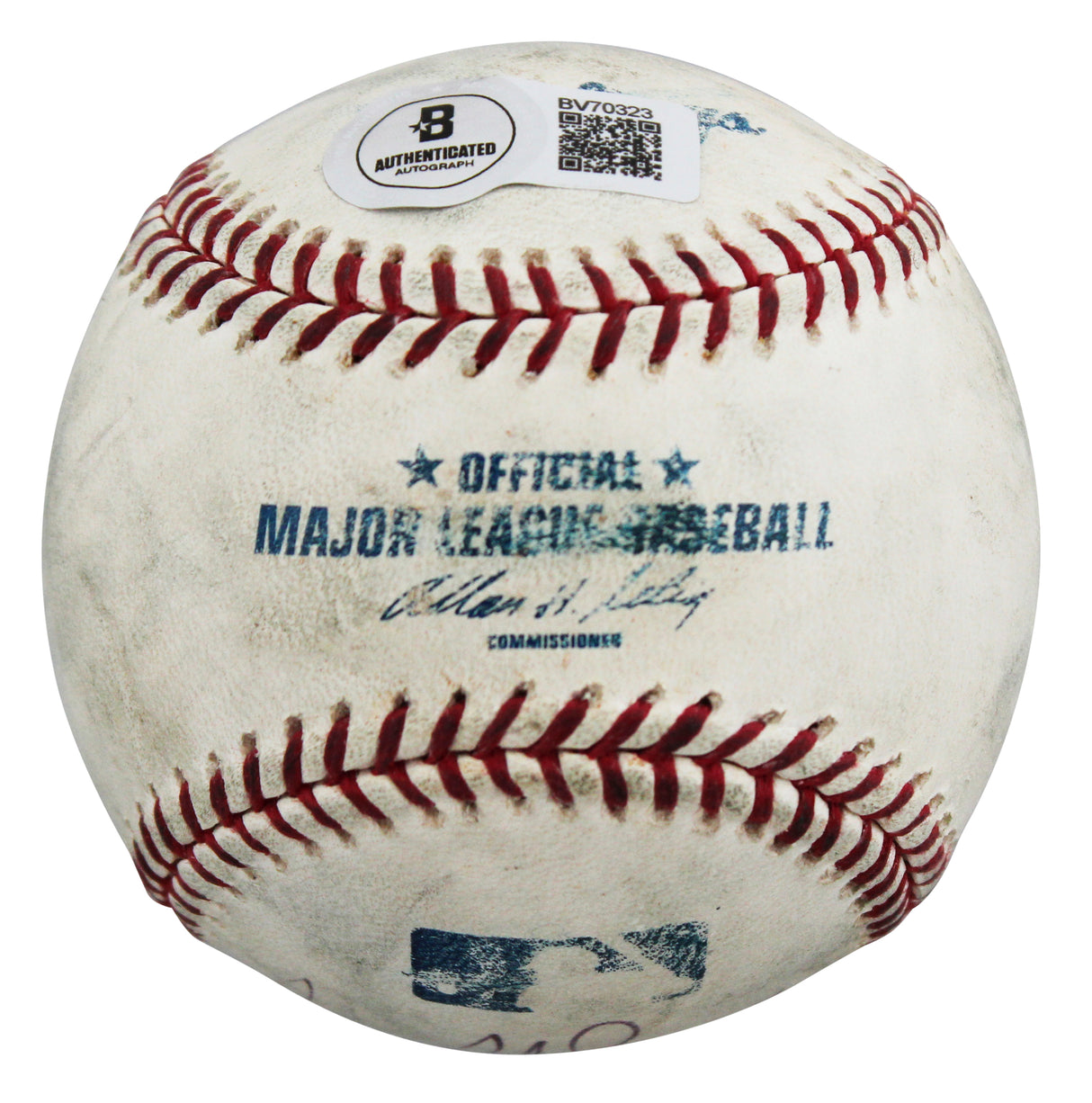 Twins Bert Blyleven Authentic Signed Game Used Selig OML Baseball BAS #BV70323