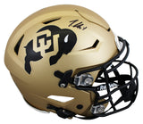 Colorado Travis Hunter Authentic Signed Speed Flex Full Size Helmet BAS Witness