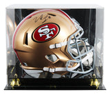49ers Nick Bosa Authentic Signed Full Size Speed Rep Helmet w/ Case BAS Witness
