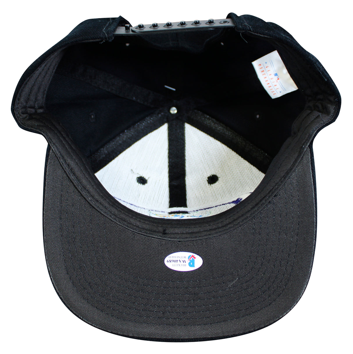 Rays Jim Morris "The Rookie" Authentic Signed Black Snapback Baseball Hat BAS 1