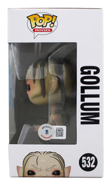 Andy Serkis Lord of the Rings Signed Gollum #532 Funko Pop Vinyl Figure BAS 1