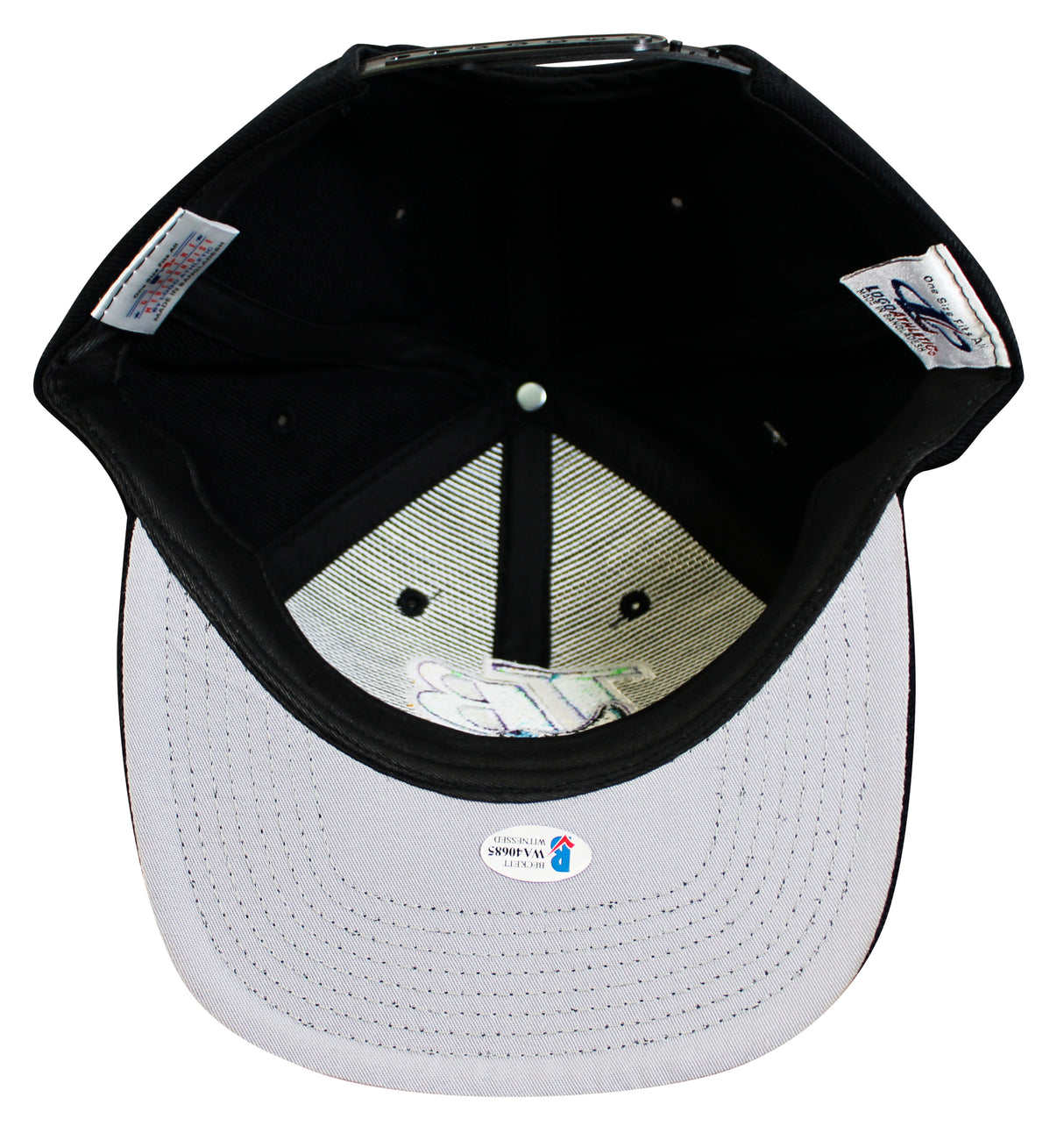 Rays Jim Morris "The Rookie" Authentic Signed Black Snapback Baseball Hat BAS 2