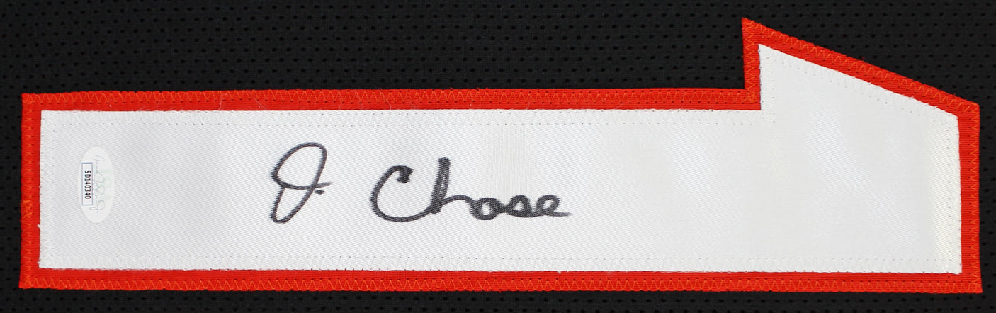 Ja'Marr Chase Authentic Signed Black Pro Style Framed Jersey Autographed JSA