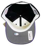 Rays Jim Morris "The Rookie" Authentic Signed Black Snapback Baseball Hat BAS 3