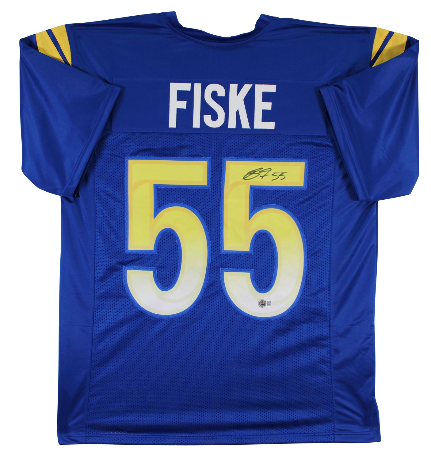 Braden Fiske Authentic Signed Blue Pro Style Jersey Autographed BAS Witnessed 1