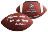 Marvin Mims "2019 Mr. Texas Football" Signed LSHS Team Issue Football JSA Wit