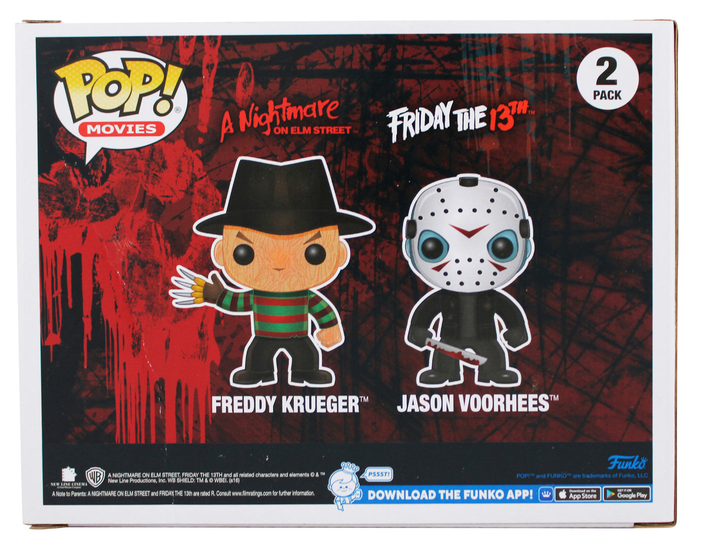 Robert Englund & Ken Kirzinger Signed 2 Pack Funko Pop Vinyl Figure JSA #CG80503