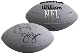 Cowboys Jerry Jones & Jimmy Johnson Signed Grey Wilson Nfl Football JSA #AN53987
