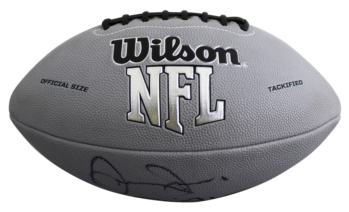 Cowboys Jerry Jones & Jimmy Johnson Signed Grey Wilson Nfl Football JSA #AN53987