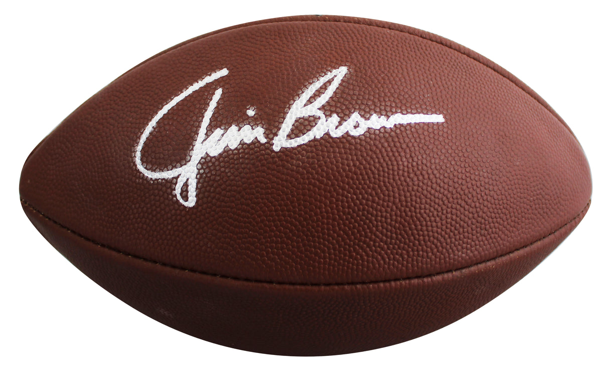 Browns Jim Brown Signed Vintage Official Wilson Nfl Football JSA #AM11741