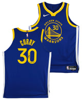 Stephen Curry "Finals MVP" Signed Blue Nike Icon Edition Authentic Jersey BAS W