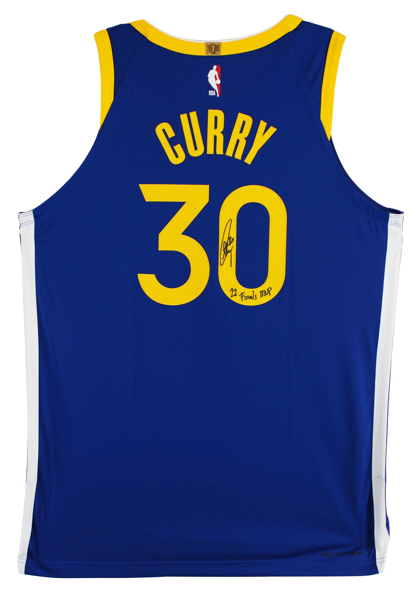 Stephen Curry "Finals MVP" Signed Blue Nike Icon Edition Authentic Jersey BAS W