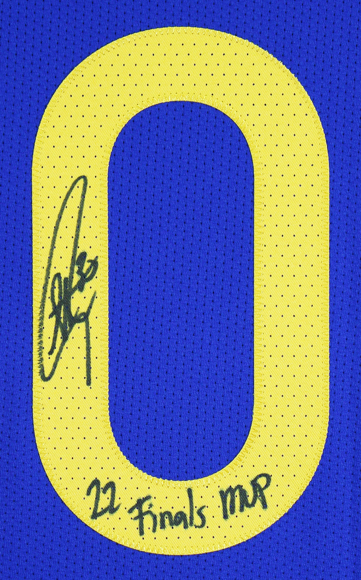 Stephen Curry "Finals MVP" Signed Blue Nike Icon Edition Authentic Jersey BAS W