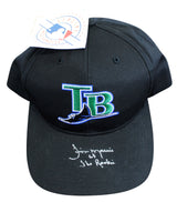 Rays Jim Morris "The Rookie" Authentic Signed Black MLB Hat BAS #WA40677