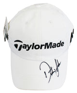 Dustin Johnson Authentic Signed White TaylorMade Hat Autographed BAS #B43622