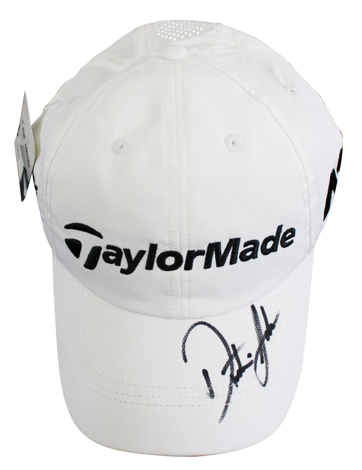 Dustin Johnson Authentic Signed White TaylorMade Hat Autographed BAS #B43622