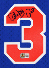 Knicks Patrick Ewing Authentic Signed Blue 1991-92 M&N Jersey BAS Witnessed