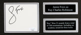 Jamie Foxx Ray Authentic Signed 3x5 Index Card Framed Display JSA #AS54864