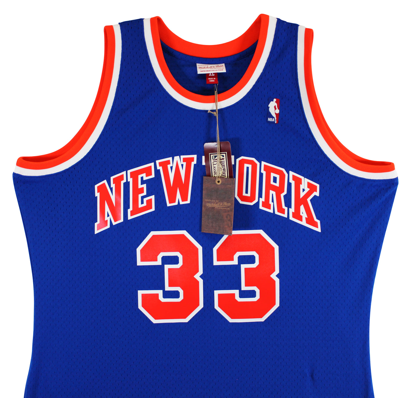 Knicks Patrick Ewing Authentic Signed Blue 1991-92 M&N Jersey BAS Witnessed