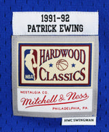 Knicks Patrick Ewing Authentic Signed Blue 1991-92 M&N Jersey BAS