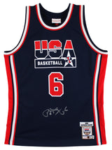 Knicks Patrick Ewing Signed Navy Blue 1992 Team USA M&N Authentic Jersey BAS