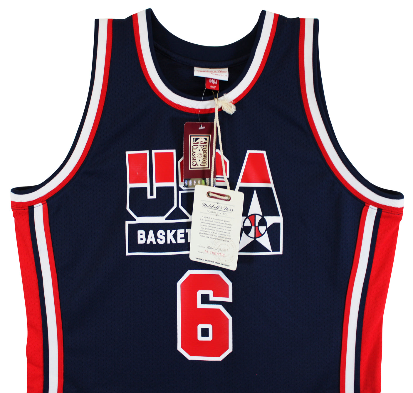 Knicks Patrick Ewing Signed Navy Blue 1992 Team USA M&N Authentic Jersey BAS