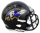 Ravens Justin Tucker Authentic Signed Speed Mini Helmet JSA Witnessed #WB270658